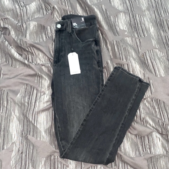 Express Denim - EXPRESS: Dark Grey Jeans Never Worn Size 6 Skinny Jeans